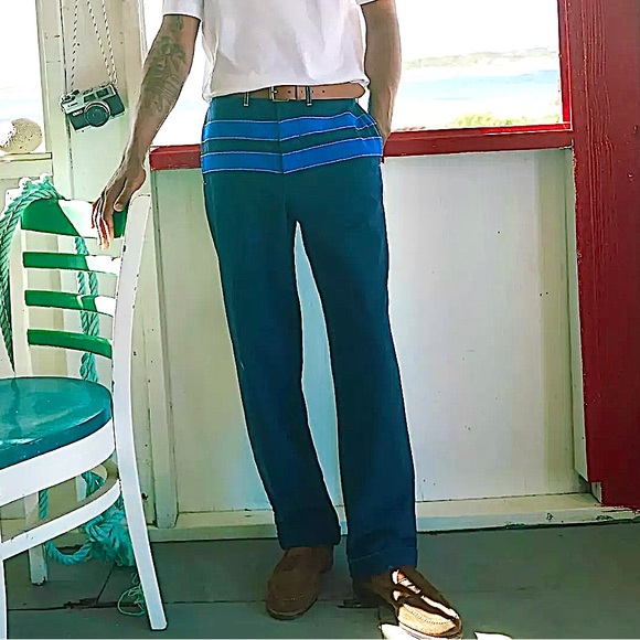 J. Crew Cotton Canvas Sailing Pant/Applied Stripe - Picture 2 of 16